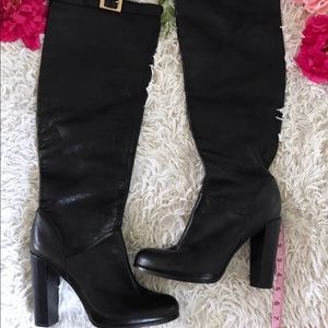 EUC Rachel Zoe Black Knee Boots